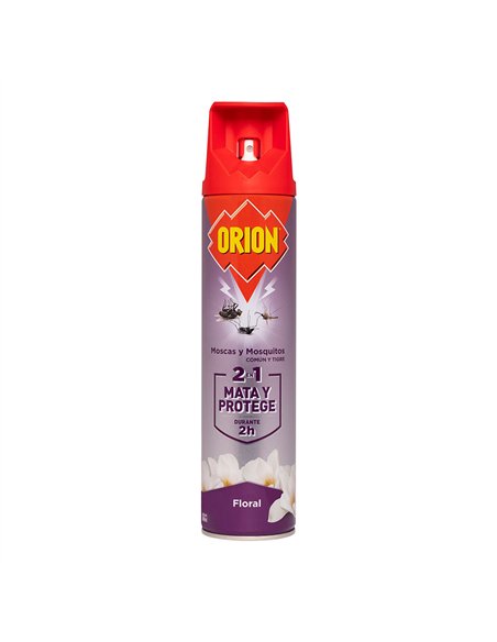 Insecticida aerosol moscas y mosquitos con aroma floral 600 ml