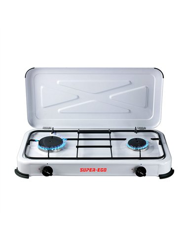 Cocina de gas esmaltada 2 fuegos