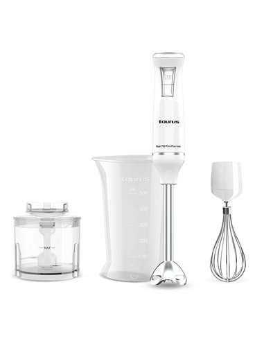 Batidora de vaso picadora pure plus inox 750 w