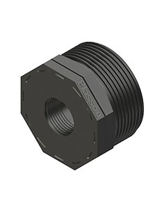 Reducción rosca macho/hembra polipropileno 1" x 1/2"
