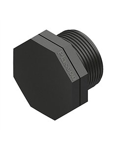 Tapon rosca macho polipropileno 1"