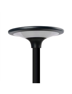 Luminaria solar led negra, ip65, 20 w 2300 im 4000 k