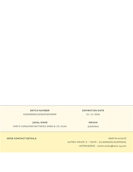 Pila alkalina longlife power cube aaa - lr03 (caja 12 uds) ø10,5 x 44,5 mm