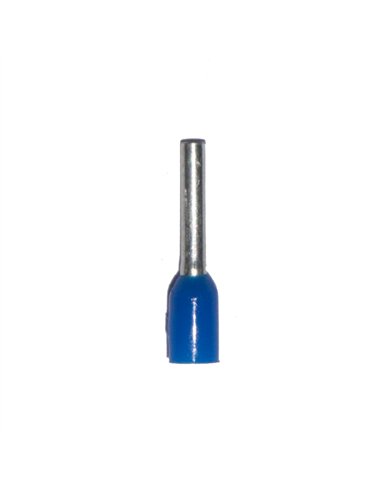 Puntera aislada 00,75 mm², azul, 100 uds