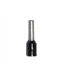 Puntera aislada 01,50 mm², negra, 100 uds