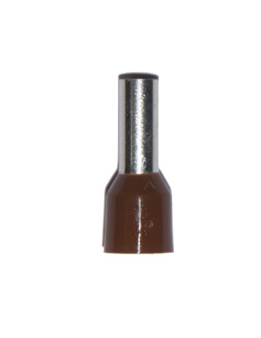 Puntera aislada 10,00 mm², marrón, 100 uds