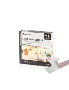 Cinta adhesiva extrafina, blanca, 20 mm x 25 m