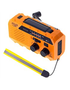Radio solar con manivela ad 1197