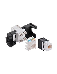 Conector hembra rj45 utp cat.6 keystone 180° 2