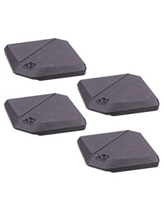Set base rellenable para parasol, antracita, 490 x 490 x 87 mm
