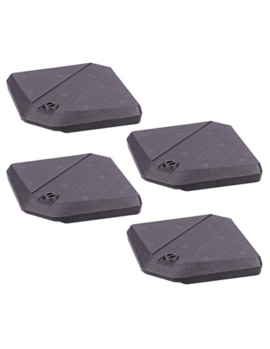 Set base rellenable para parasol, antracita, 490 x 490 x 87 mm