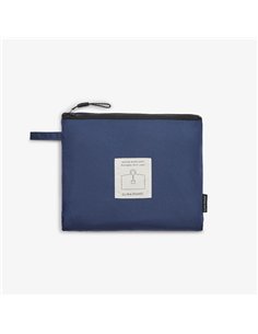 Poncho chubasquero plegable azul oscuro 2