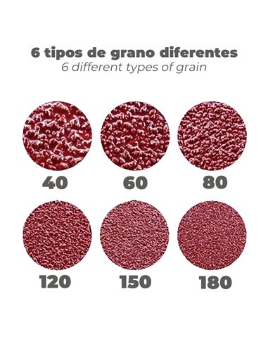 Lija Recambio Banda 100 x 690 mm. Grano 40 (6 Piezas)