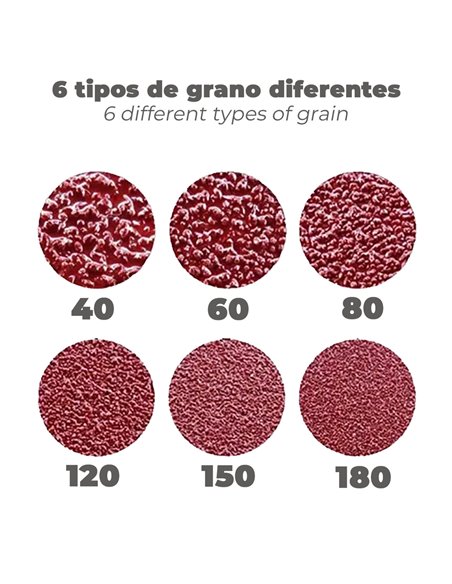 Lija Recambio Banda 100 x 690 mm. Grano 40 (6 Piezas)