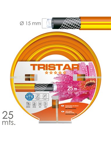 Manguera Tricotado No Torsion 15 mm. - 5/8" Rollo 25 Metros
