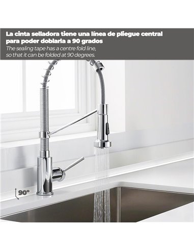 Cinta Adhesiva Sanitarios 38 mm. x 3,2 metros.