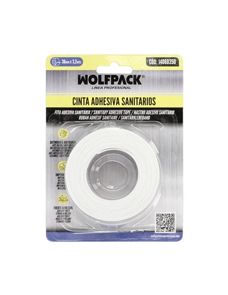 Cinta Adhesiva Sanitarios 38 mm. x 3,2 metros.