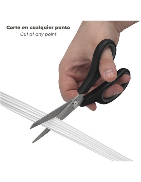 Burlete Elástico "E" 6 m. x 9 mm. Blanco