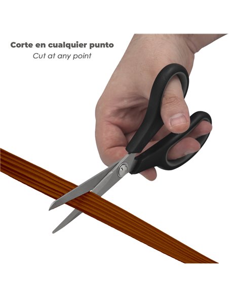 Burlete Elástico "E" 6 m. x 9 mm. Marrón