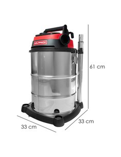 Aspirador Inoxidable 30 Litros / 1400 Watt. Interruptor Sincronizado. 2