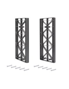 Emuca Suplemento lateral para colgador abatible para armario Sway, Plástico, Titanio