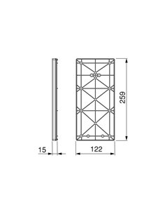 Emuca Suplemento lateral para colgador abatible para armario Sway, Plástico, Titanio 2