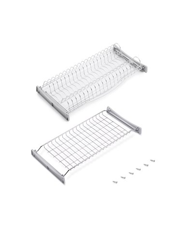 Emuca Escurreplatos para módulos altos Suprastar, módulo 600mm, Acero, Cromado