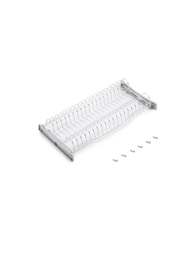 Emuca Escurreplatos para módulos altos Suprastar, módulo 600mm, Acero, Cromado