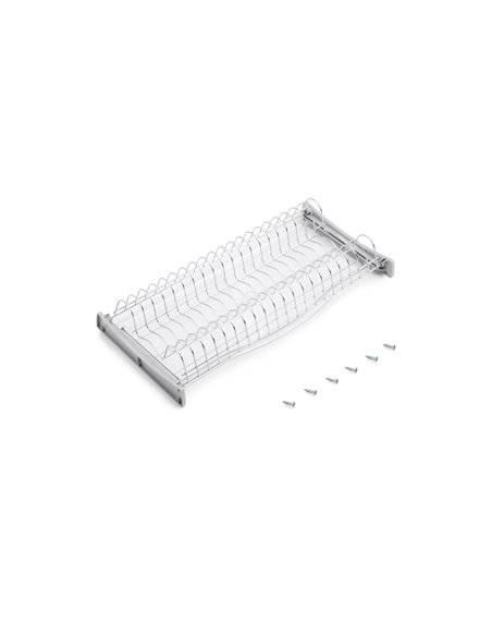 Emuca Escurreplatos para módulos altos Suprastar, módulo 600mm, Acero, Cromado