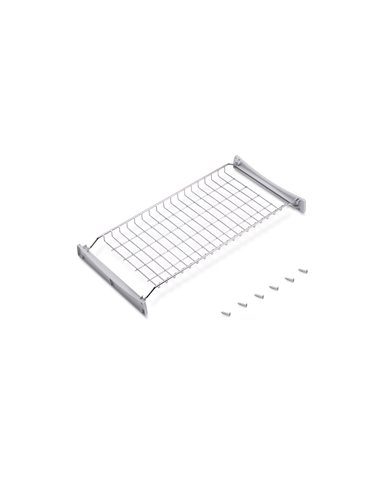 Emuca Escurreplatos para módulos altos Suprastar, módulo 600mm, Acero, Cromado