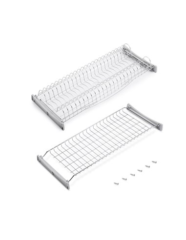 Emuca Escurreplatos para módulos altos Suprastar, módulo 700mm, Acero, Cromado
