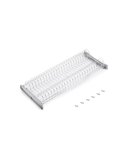 Emuca Escurreplatos para módulos altos Suprastar, módulo 700mm, Acero, Cromado