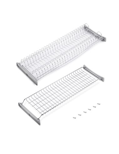 Emuca Escurreplatos para módulos altos Suprastar, módulo 800mm, Acero, Cromado