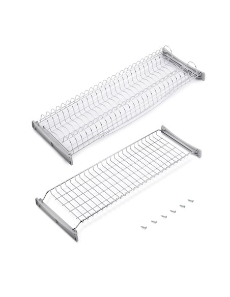 Emuca Escurreplatos para módulos altos Suprastar, módulo 800mm, Acero, Cromado