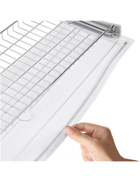 Emuca Escurreplatos para módulos altos Suprastar, módulo 800mm, Acero, Cromado