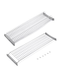 Emuca Escurreplatos para módulos altos Suprastar, módulo 900mm, Acero, Cromado