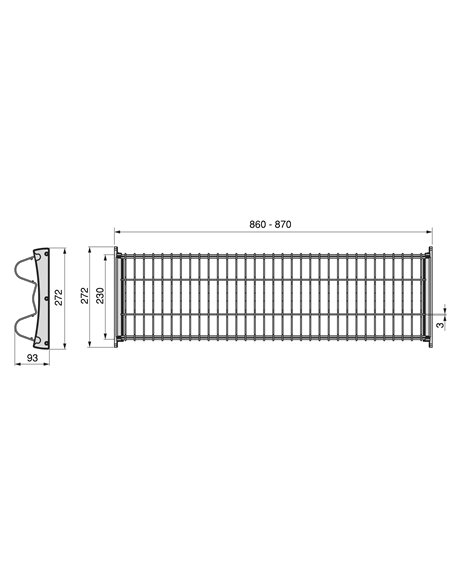 Emuca Escurreplatos para módulos altos Suprastar, módulo 900mm, Acero, Cromado