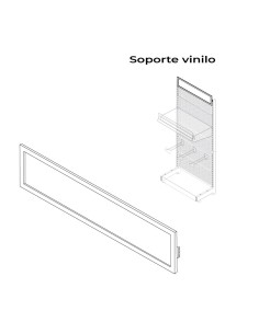 Soporte para vinilos blanco modelo 00030