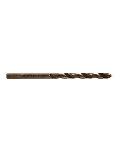 Broca para metal hss cobalto rectificada, ø5,00x 86 mm