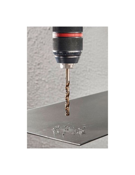 Broca para metal hss cobalto rectificada, ø6,00 x 93 mm
