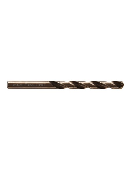Broca para metal hss cobalto rectificada, ø8,00x 117 mm