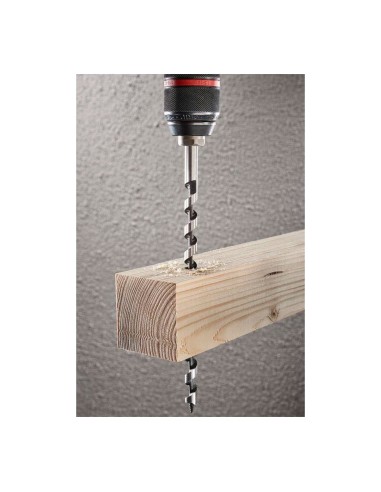 Broca para vigas de madera, vástago hexagonal, ø8,00 x 400 mm