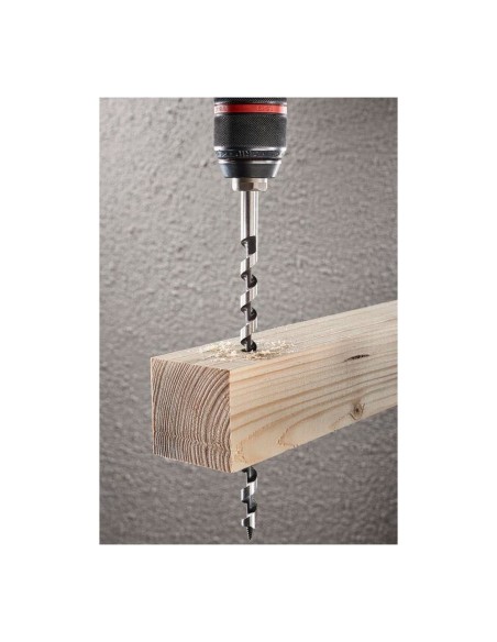 Broca para vigas de madera, vástago hexagonal, ø8,00 x 400 mm
