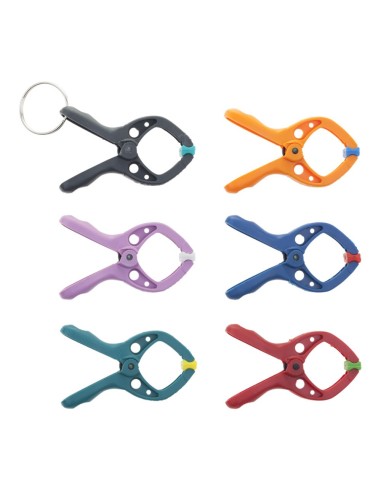 Pinza mini con resorte microfix s, 20 mm, 6 uds