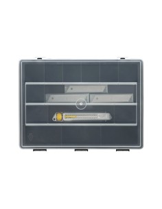 Cúter metálico 18 mm + 50 cuchillas + organizador - pack interlock®