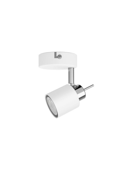 Foco 1 elemento meranti gu10 (bombilla no incluida) color blanco 8 x 15,5 x 8 cm