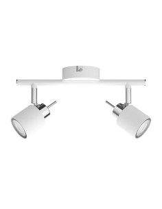 Foco 2 elementos meranti gu10 (bombilla no incluida) color blanco 8 x 15,5 x 27,4 cm