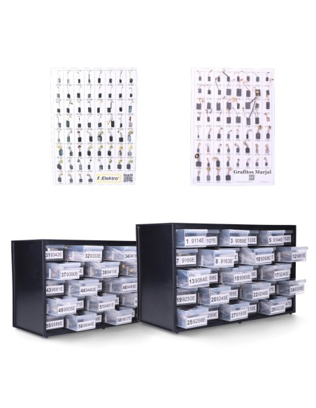 Cajoneras 60 escobillas de carbon mas vendidas (240 juegos)