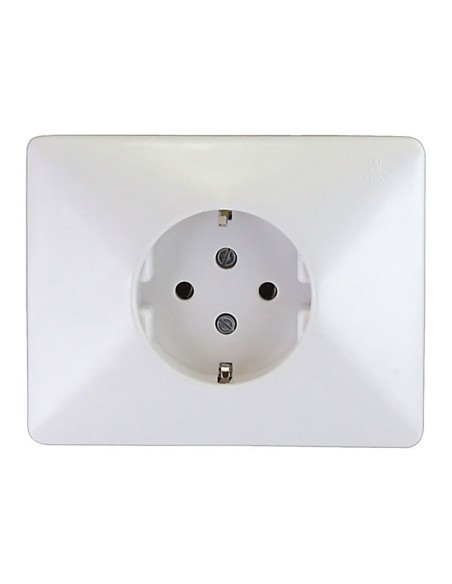 BeMatik - Clavija De Enchufe 25A 2P T Para Hornos Y Cocinas De Color Blanco