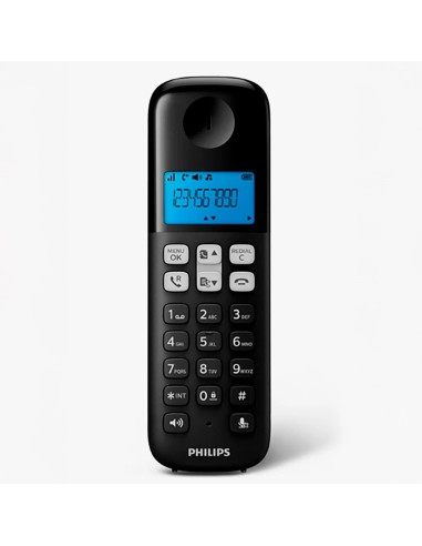 Teléfono fijo inalámbrico d161 negro